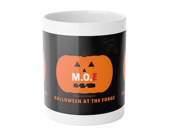Halloween Mug M.O.E Jack O Lantern Coffee Mug Spooky Pumpkin Gym Gift Haunted Halloween Party Cup