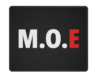 Strongman Desk Mat M.O.E Forge Stitched Edge Desk Pad Powerlifting Office Decor Gift for Lifters
