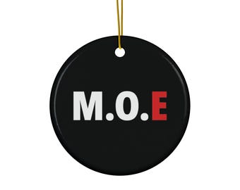 Strongman Christmas Ornament M.O.E Forge Ceramic Ornament Powerlifting Holiday Tree Decor Gift for Lifters
