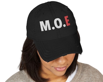 Strongman Dad Hat Embroidered M.O.E Logo Baseball Cap Powerlifting Gym Hat Weightlifting Gift for Lifters