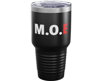 Strongman Tumbler 30oz M.O.E Forge Insulated Travel Cup Powerlifting Gym Drinkware Gift for Lifters