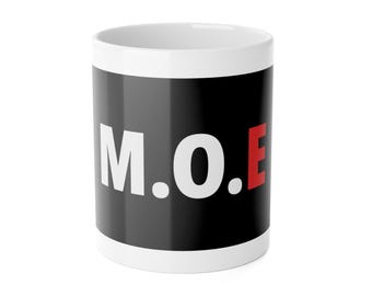Strongman Mug M.O.E Logo Coffee Mug Powerlifting Gift Weightlifting Cup Deadlift Gym Gift for Lifters