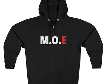 Strongman Zip Hoodie M.O.E Forge Zip Up Sweatshirt Powerlifting Gym Hoodie Weightlifting Gift for Lifters