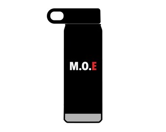 Strongman Water Bottle Stainless Steel Straw Lid M.O.E Gym Bottle Powerlifting Weightlifting Gift