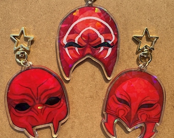 FFXIV Ascian mask - Holographic charm Emet Selch, Lahabrea & Elidibus