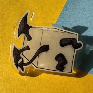 FFXIV Minion Demon Brick - Acrylic Pin