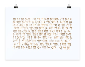 Persian Cuneiform  - Poster Din A2 (quer)