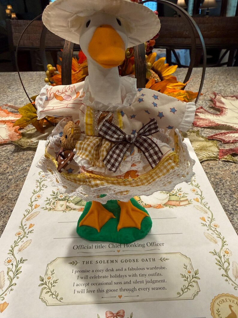 Desk Goose w/ Adoption Papers image 9