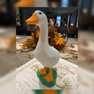 Desk Goose w/ Adoption Papers image 1