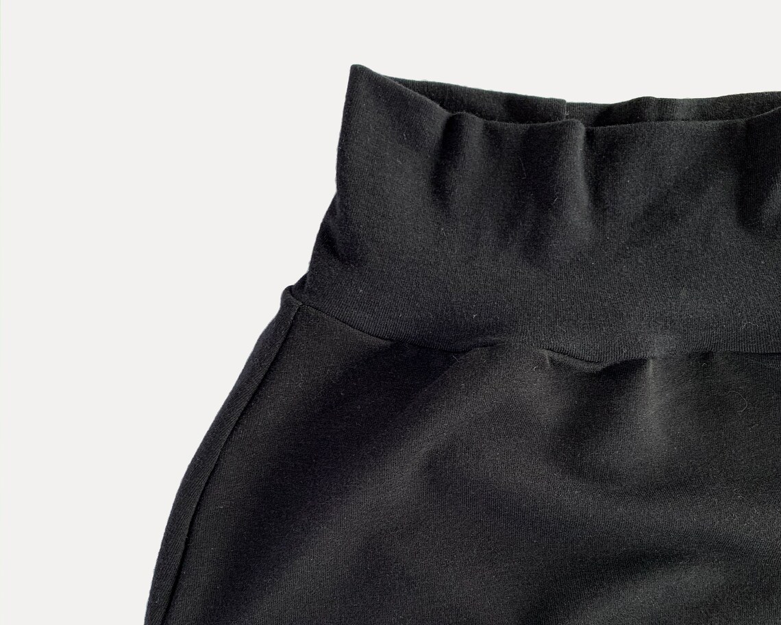 Organic Cotton Harem Pants Black Baby Pants GrowWithMe Etsy