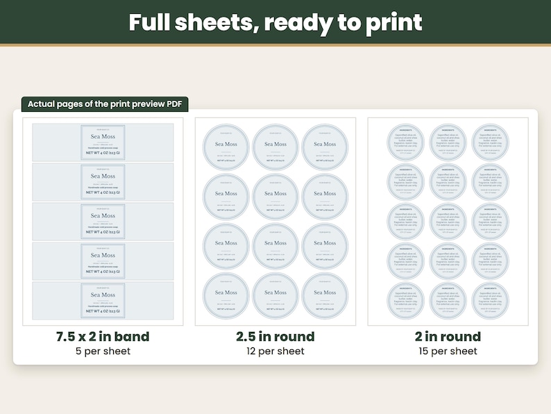 Soap Label Template Bundle for Canva, Google Slides, Powerpoint ...