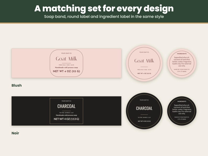 Soap Label Template Bundle for Canva, Google Slides, Powerpoint ...