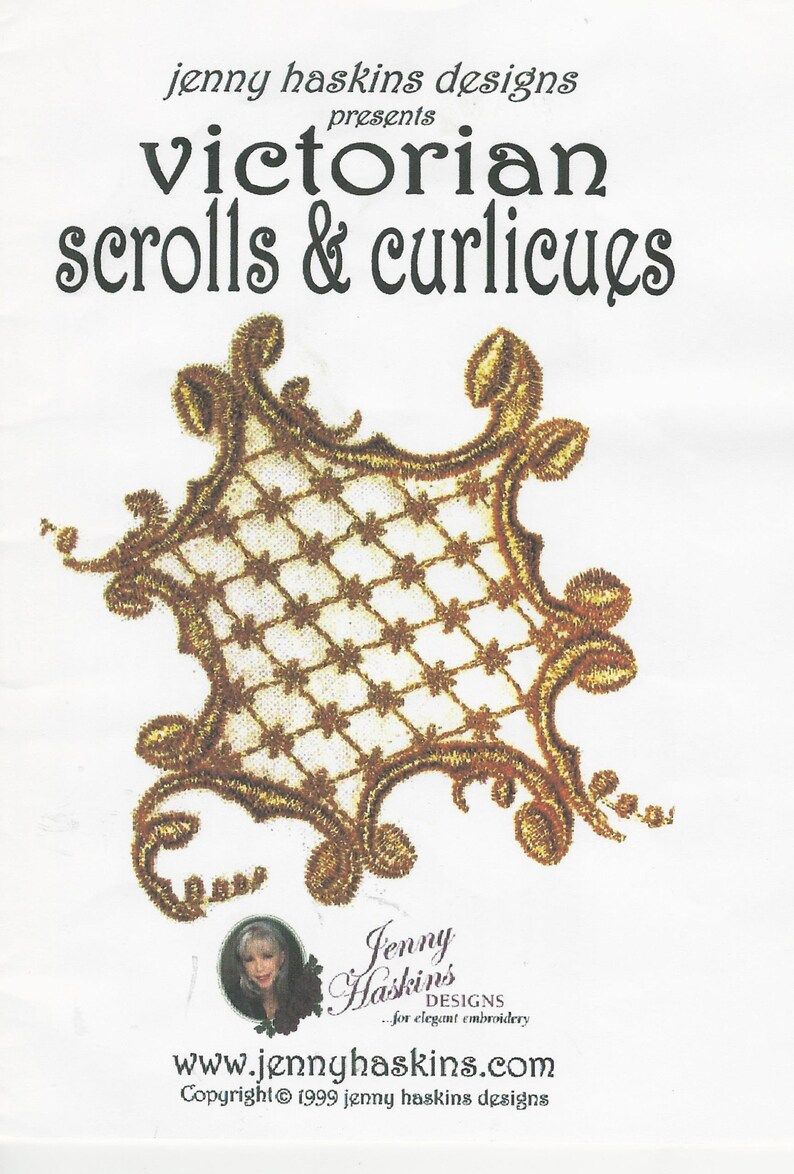 Machine Embroidery Designs CD Jenny Haskins Victorian Scrolls Etsy
