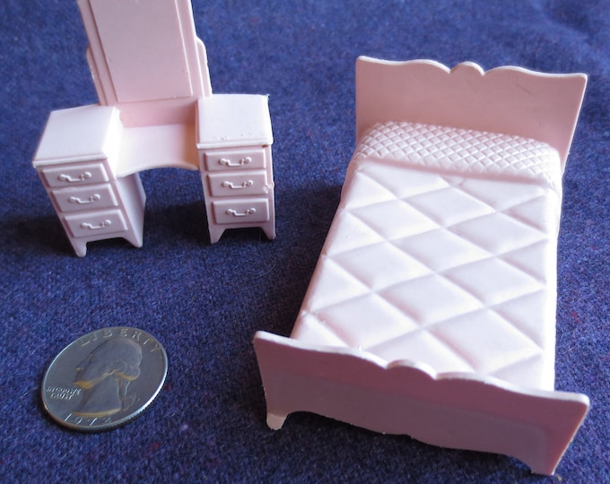 Marx Pink Bedroom Dollhouse Furniture Etsy