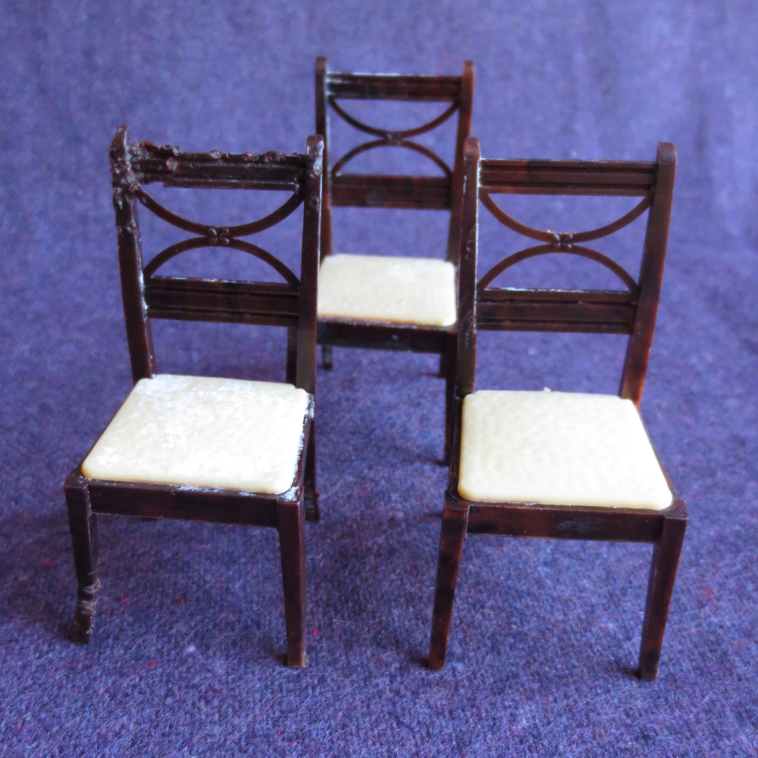 Dining Room Chairs Dollhouse Furniture Etsy