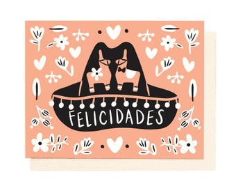 Folk Wedding Card