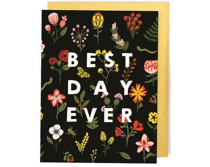 Best Day Ever Card - Wedding, Baby, Birthday, Multi-Occasion