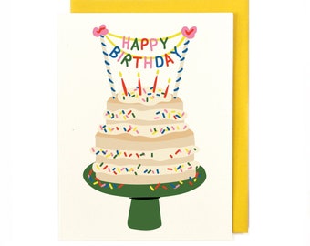 Sprinkles Cake Card