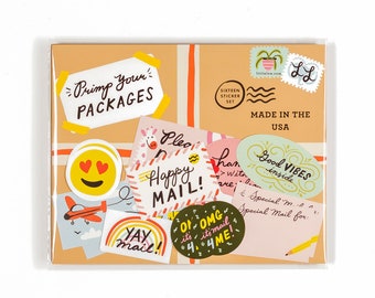 Primp your Packages | Sticker Set for Mail