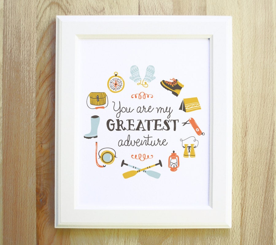 Greatest Adventure Art Print 8x10 11x14 - Etsy