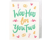 Woo Hoo for You Two Wedding Card