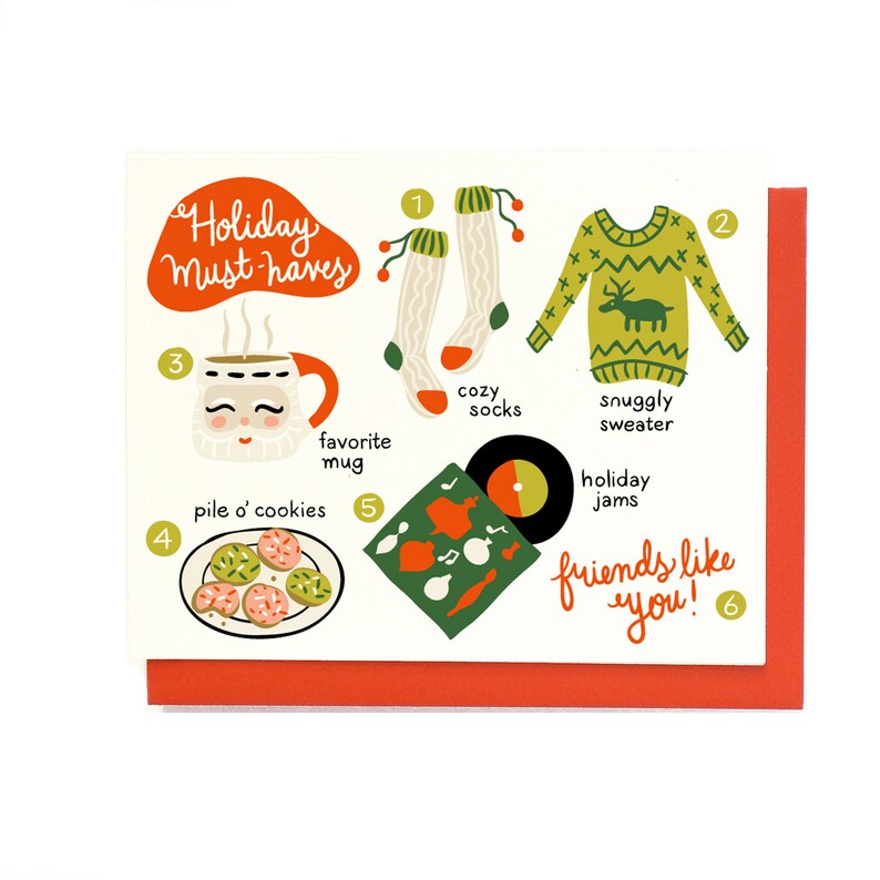 Holiday MustHaves Christmas Card Singles & Box Set Etsy