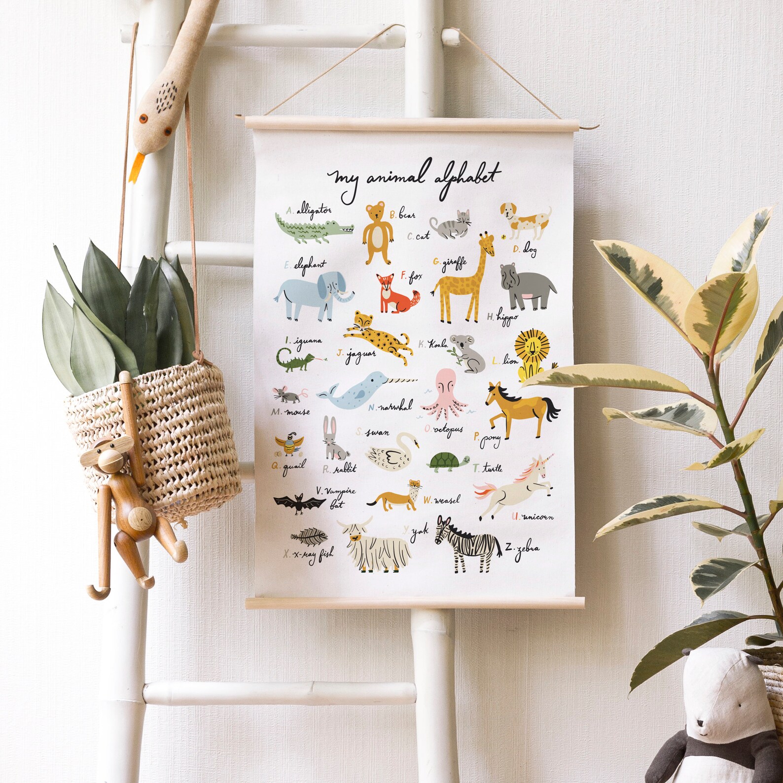 Animal Alphabet Digital Instant Download Printable Art File - Etsy