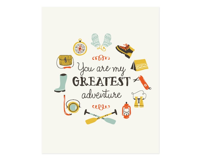 Greatest Adventure Art Print 8x10 11x14