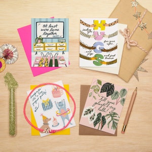 Pick any 4 Cards Buy 3 Get 1 FREE greeting cards stationery paper goods promo deal package sale image 2