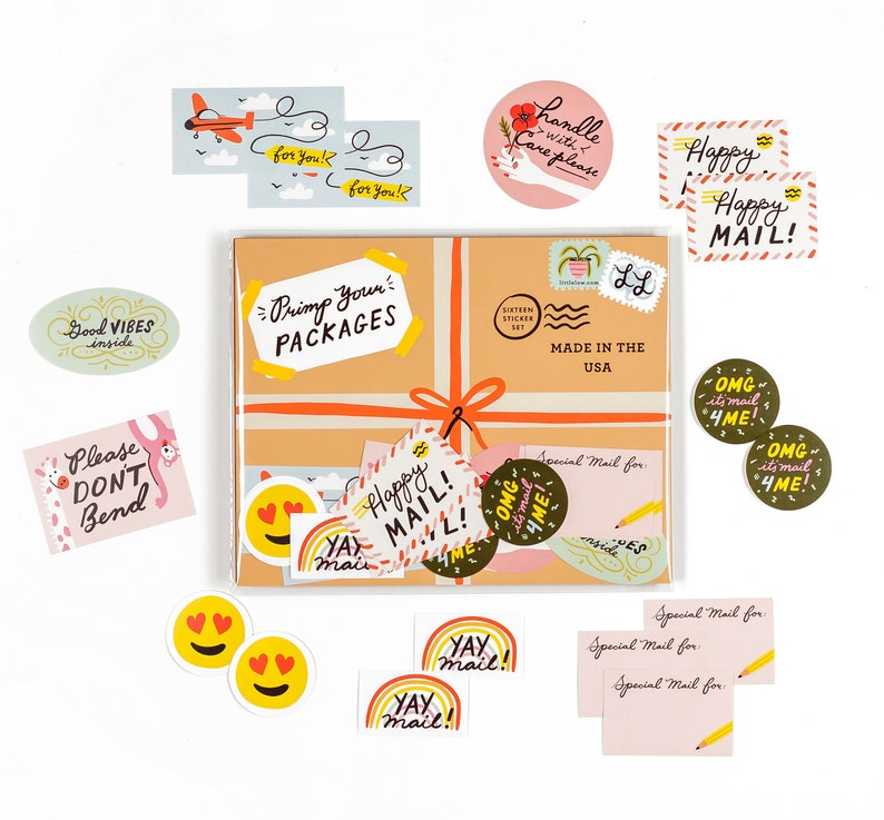 Primp your Packages Sticker Set for Mail image 2