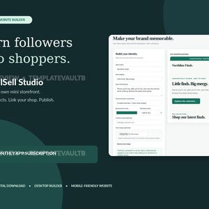 SocialSell Studio / Link in Bio - Creatore di negozi online, software di social selling offline, sito web per mini-negozio
