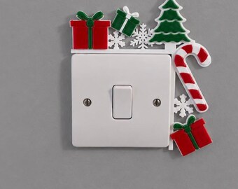 Christmas themed light switch or door frame festive decoration