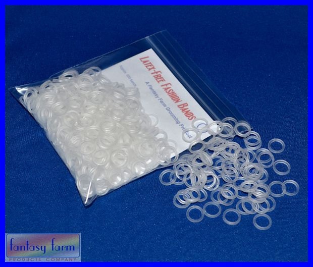 clear rubber bands large