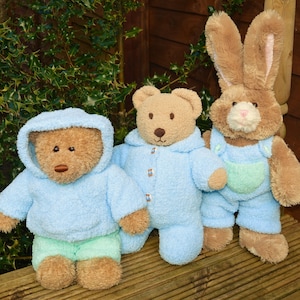 Teddy Bear Clothes - Cuddles for Boys KNITTING PATTERN Pdf downloan