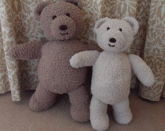 Cuddle and Snuggle Teddy Bear KNITTING PATTERN Pdf download