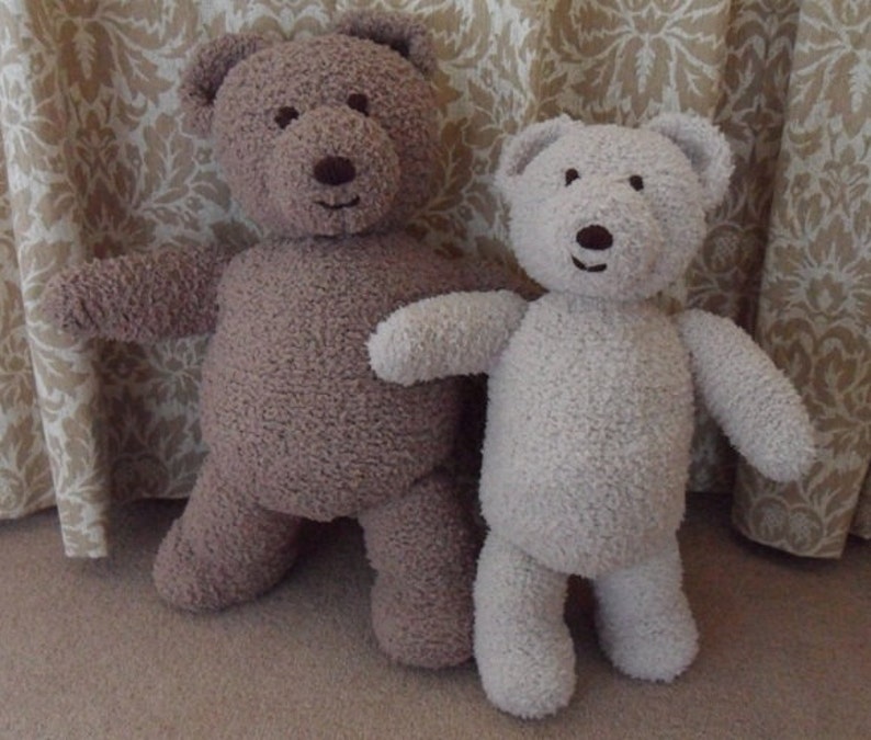 Cuddle and Snuggle Teddy Bear KNITTING PATTERN Pdf download image 1