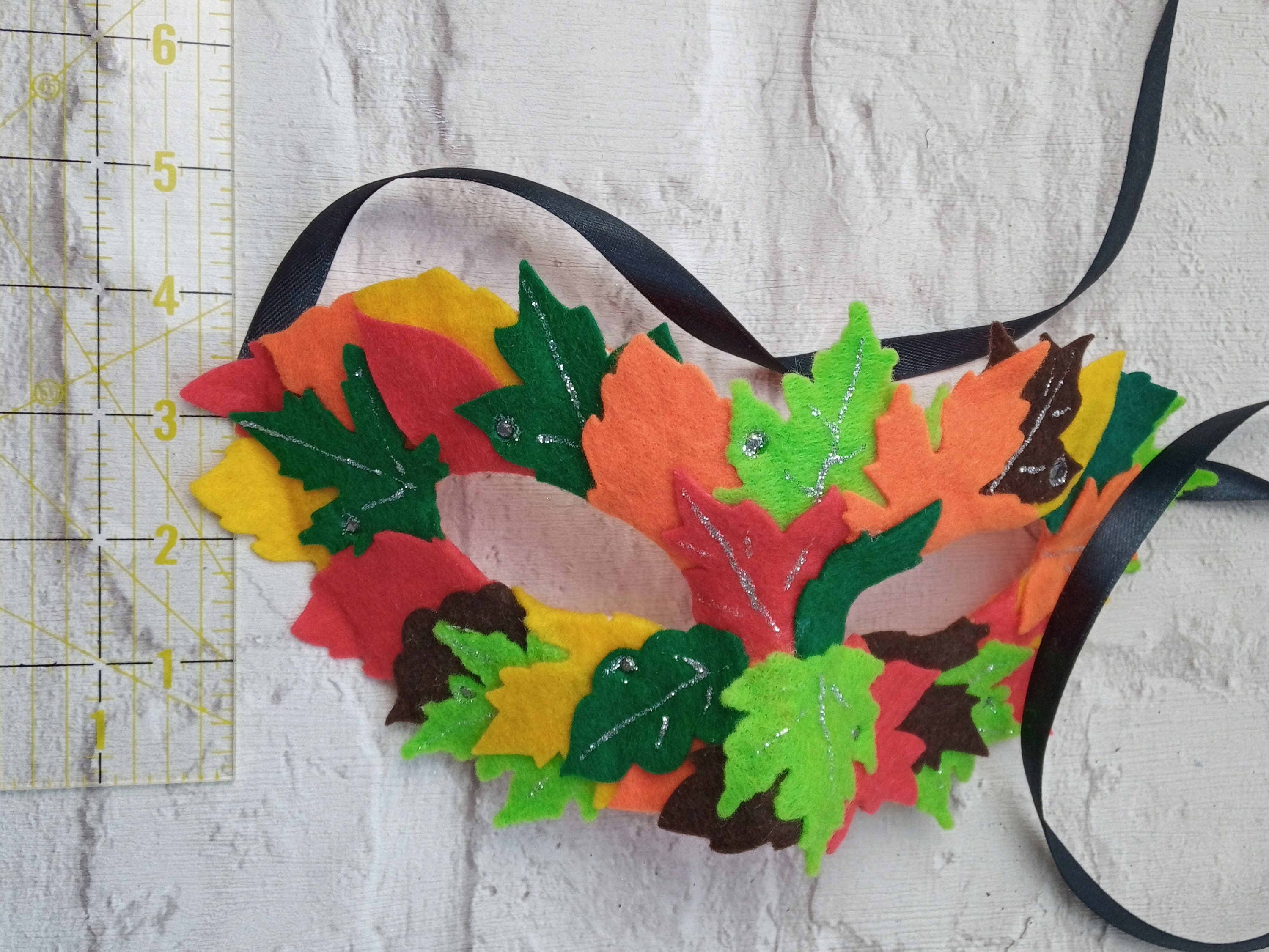 Leaf mask woodland masks Autumn masquerade party eye wear Etsy