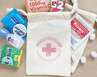 hangover bags wedding