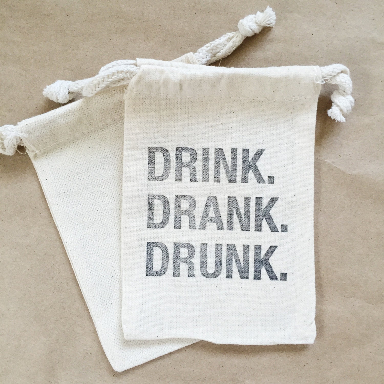 DRINK DRANK DRUNK hangover bag kit drink favor bag | Etsy