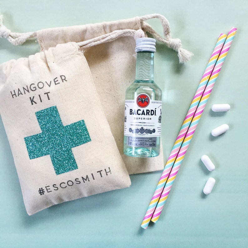 CUSTOM HANGOVER KITS 4x6 Hangover Bags Wedding Party Etsy Australia