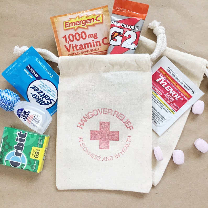 HANGOVER KIT Bachelorette Party Hangover Kit Bag Wedding Etsy
