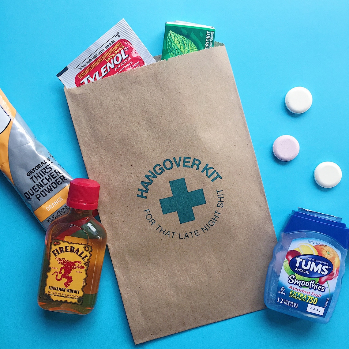HANGOVER KIT BAG 5x7.5 Hangover Kit Bags Bachelor Party Etsy