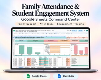 Attendance Intervention and Family Engagement Tracker | Google Sheets