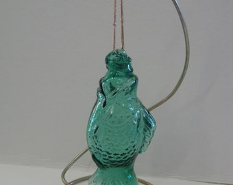Molde soplado vidrio ornamento de pescado suncatcher