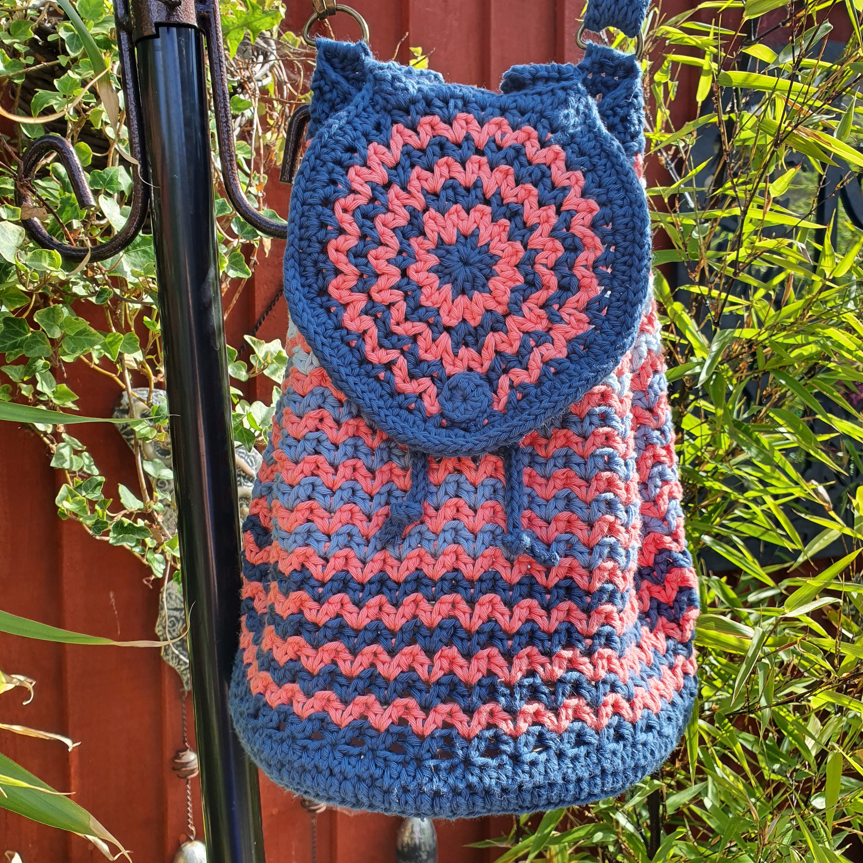 Vivid Bucket Bag Crochet Pattern English US+UK Terms 