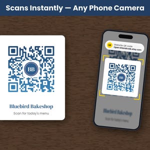 Hochwertiger, abgerundeter QR-Code mit Logo, Farbverlauf in Markenfarben, PNG, SVG, PDF, statisch, unbegrenzt gültig Bild 3