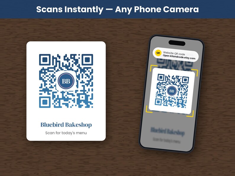 Hochwertiger, abgerundeter QR-Code mit Logo, Farbverlauf in Markenfarben, PNG, SVG, PDF, statisch, unbegrenzt gültig Bild 3