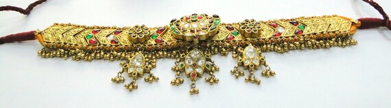 Vintage antique Solid 20K Gold Jewelry Precious G… - image 2