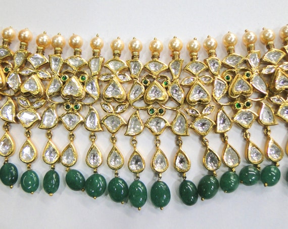 Vintage antique solid 22k Gold jewelry Diamond Po… - image 2
