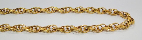 Vintage Antique Solid 20k Gold Link Chain Necklac… - image 3